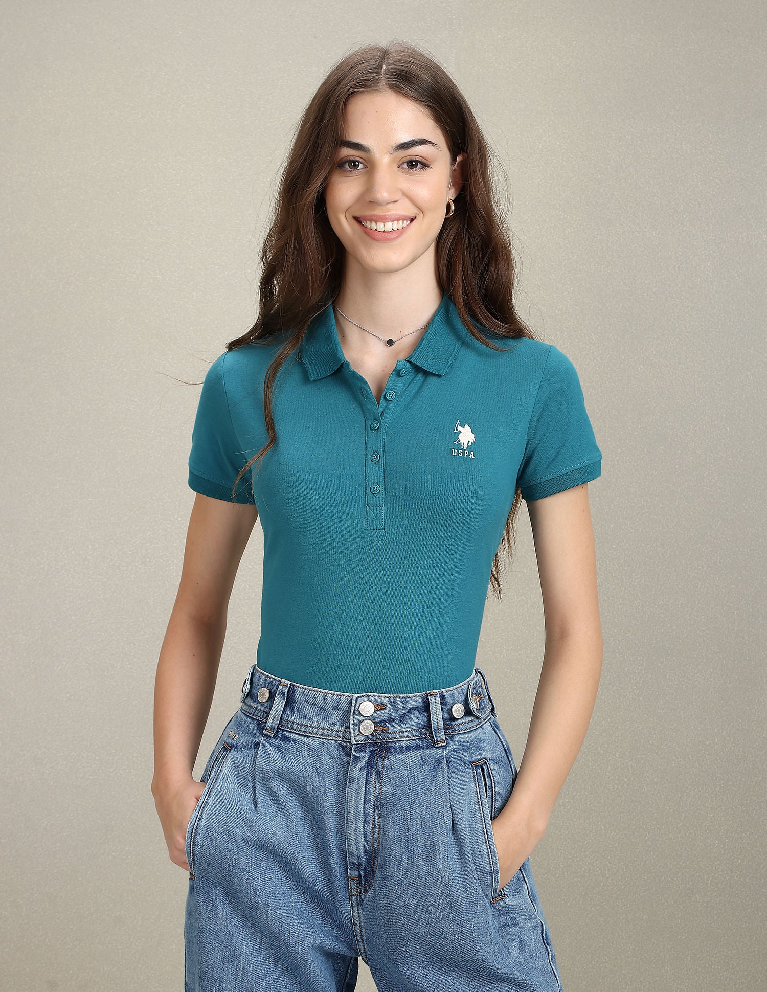 Solid Slim Polo Shirt - Image 6