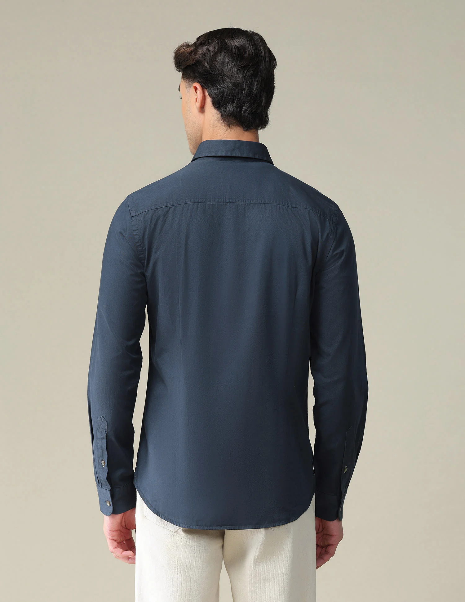 Solid Slim Shirt - Image 5