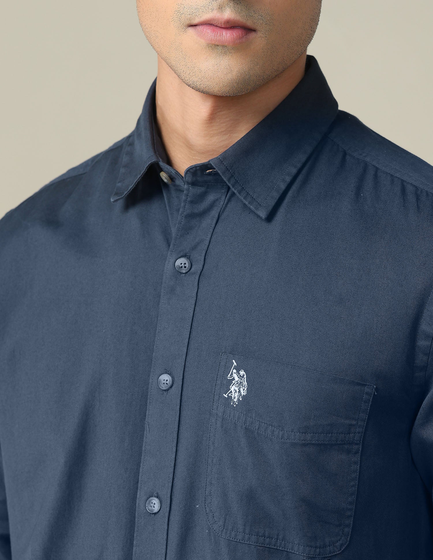 Solid Slim Shirt - Image 7