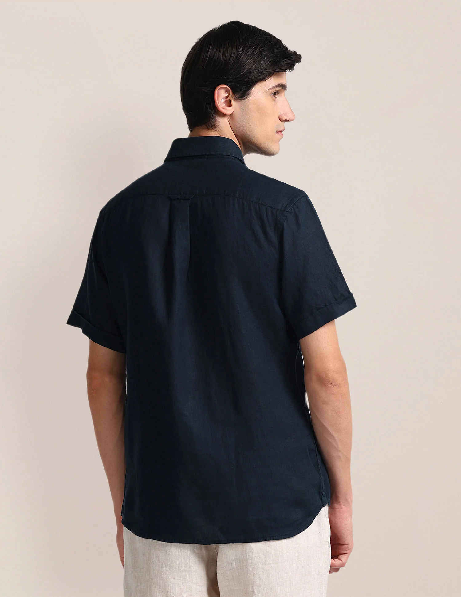 Button Down Linen Formal Shirt - Image 5