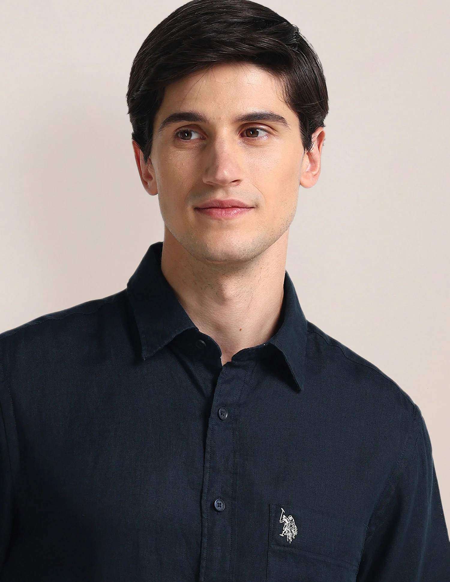 Button Down Linen Formal Shirt - Image 7