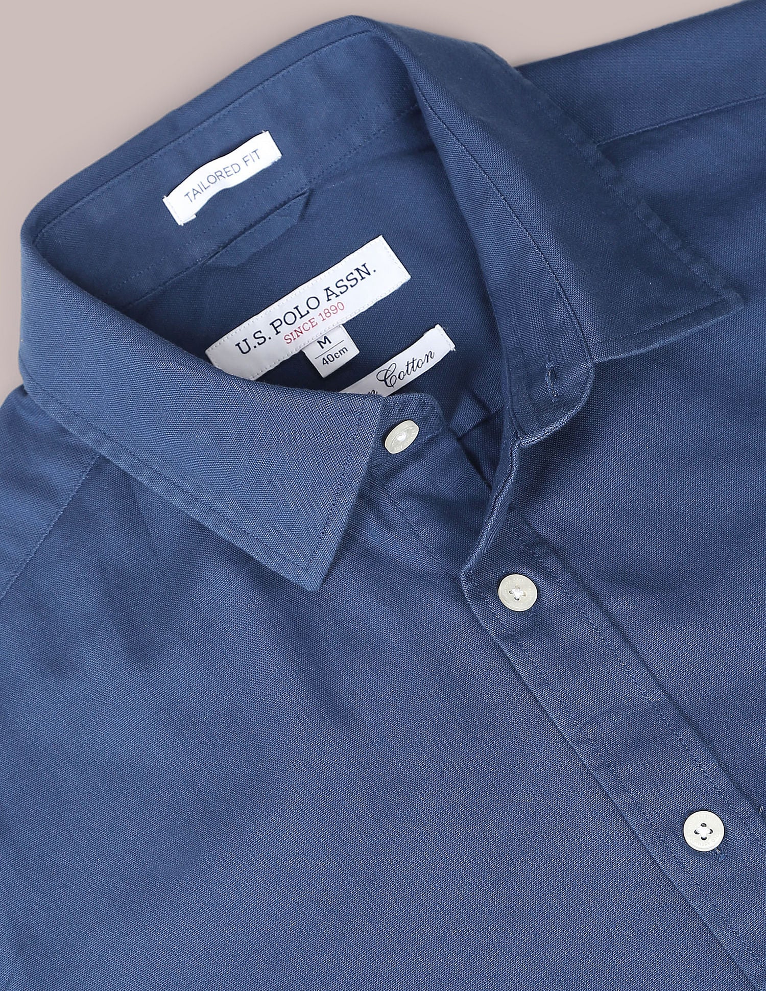 Solid Tailored Regular Fit Shirt - Image 2