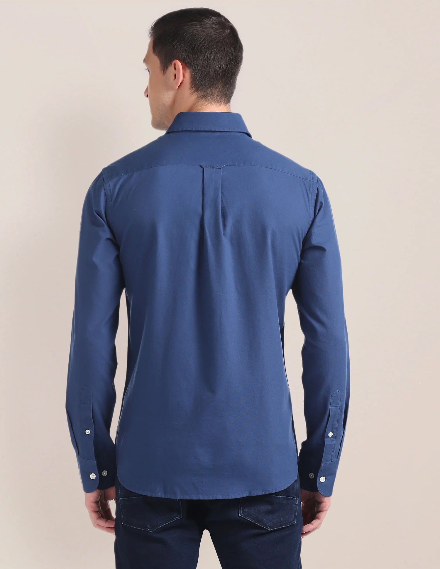 Solid Tailored Regular Fit Shirt - Image 5