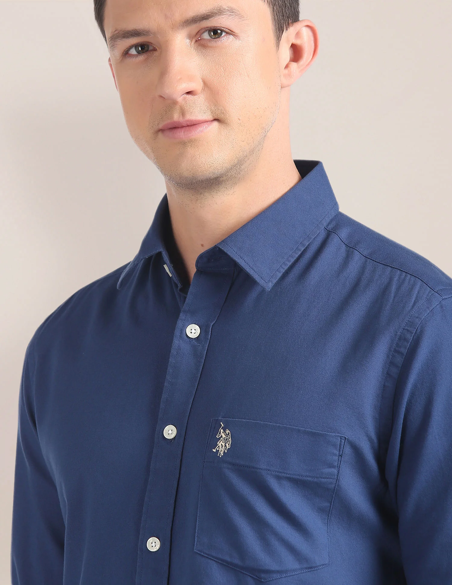 Solid Tailored Regular Fit Shirt - Image 6