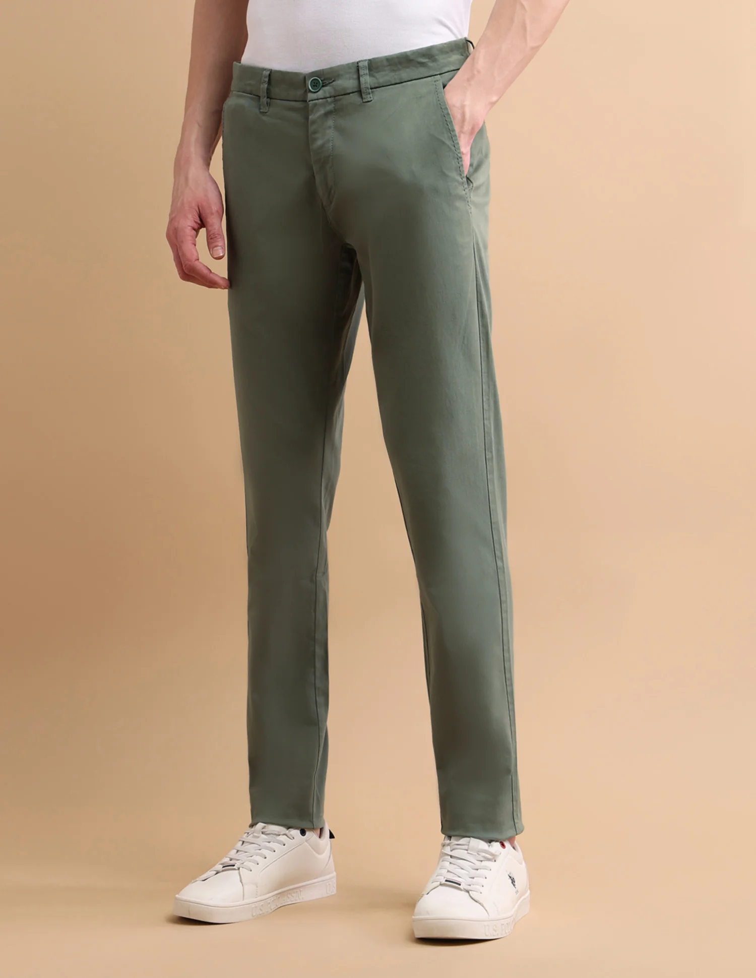 Solid Twill Trousers - Image 4