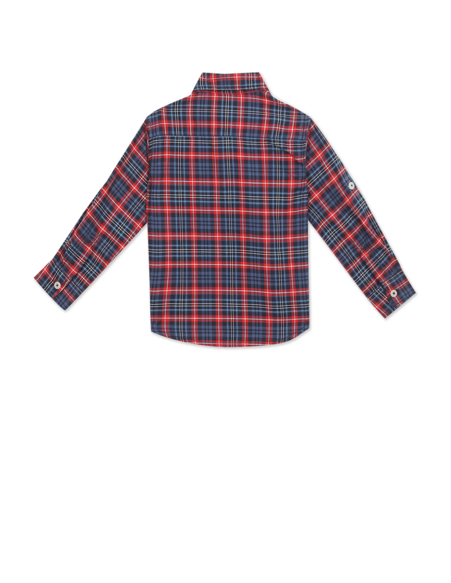 Spread Collar Check Shirt - Image 2