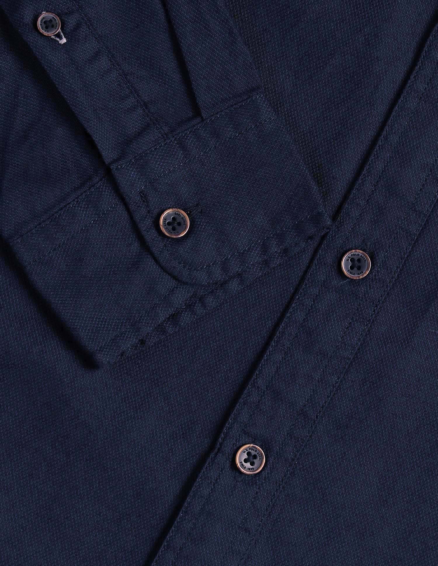 Spread Collar Dobby Formal Shirt - Image 8