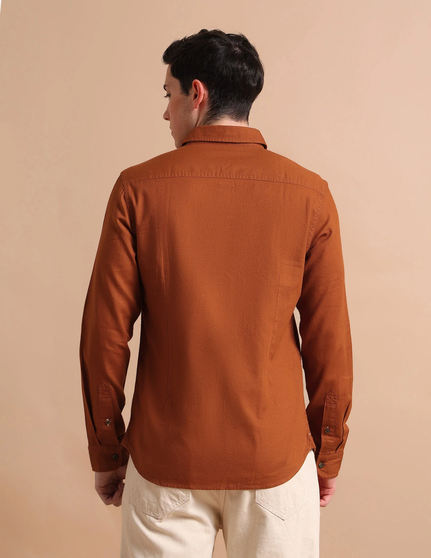 Spread Collar Dobby Shirt - Image 5
