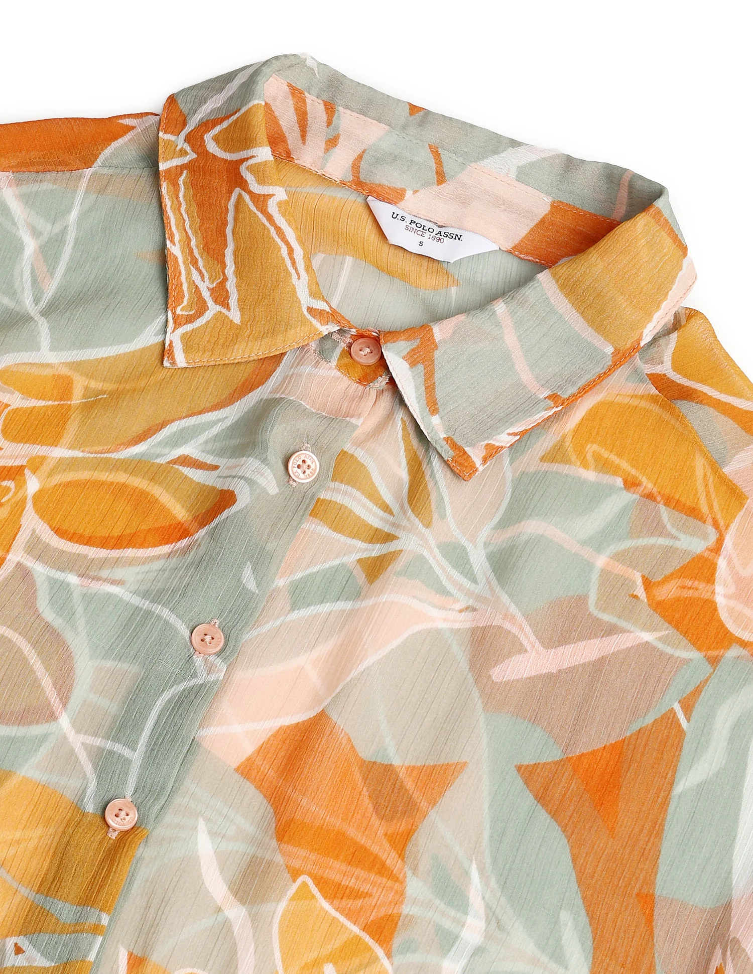 Spread Collar Floral Print Top - Image 2