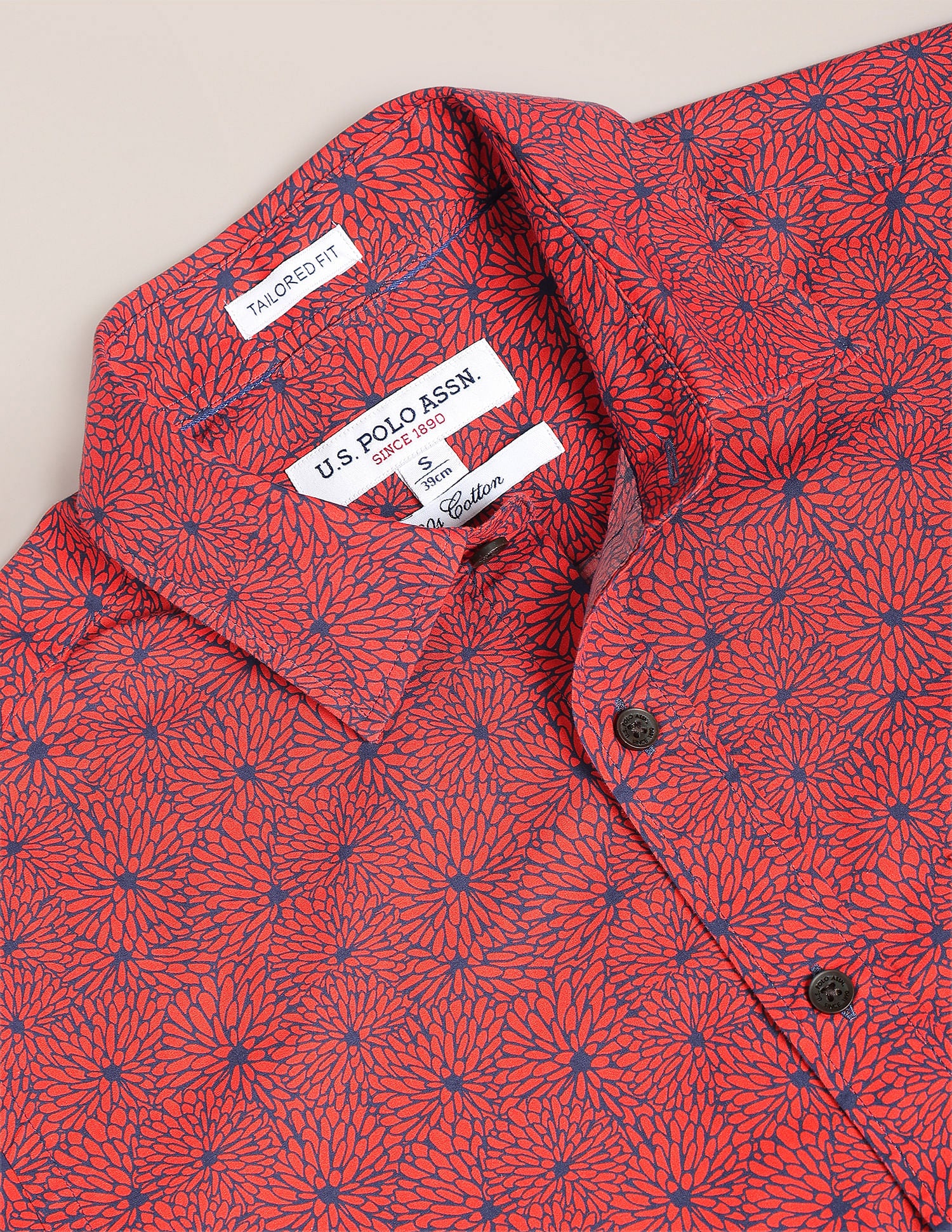 Spread Collar Graphic Print Shirt - Image 2