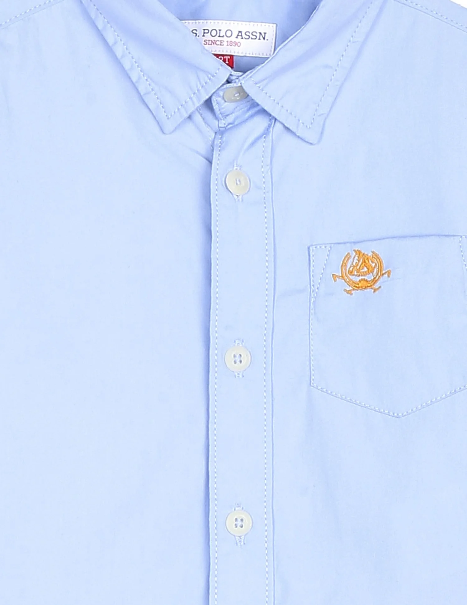 Spread Collar Patch Pocket Polo Shirt - Image 3