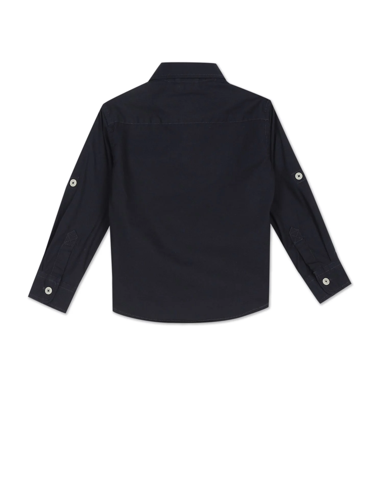 Spread Collar Patch Pocket Shirt - Image 2