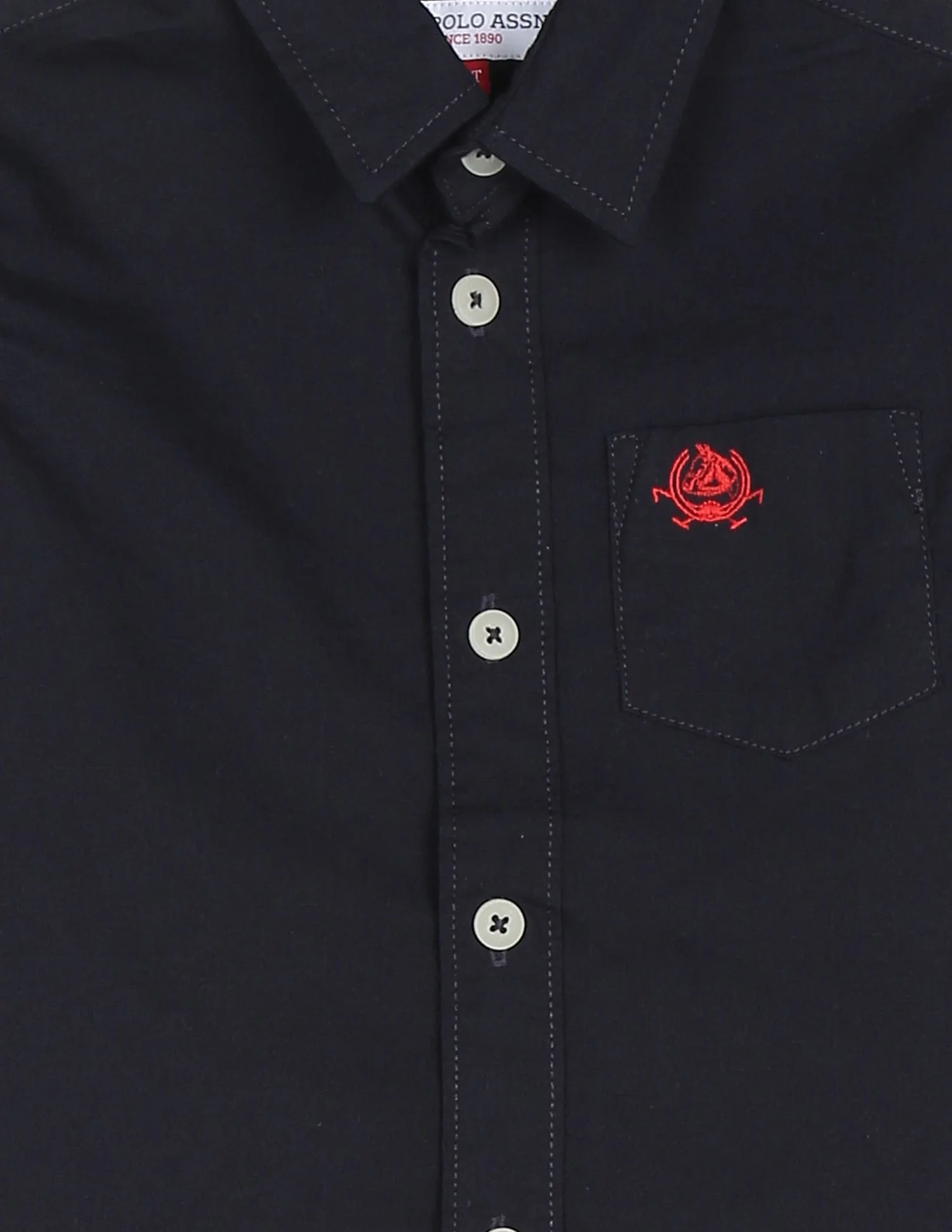 Spread Collar Patch Pocket Shirt - Image 3