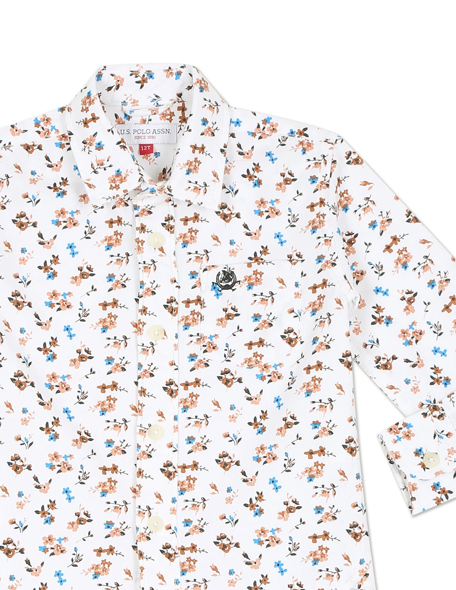 Spread Collar Printed Shirt - Image 4