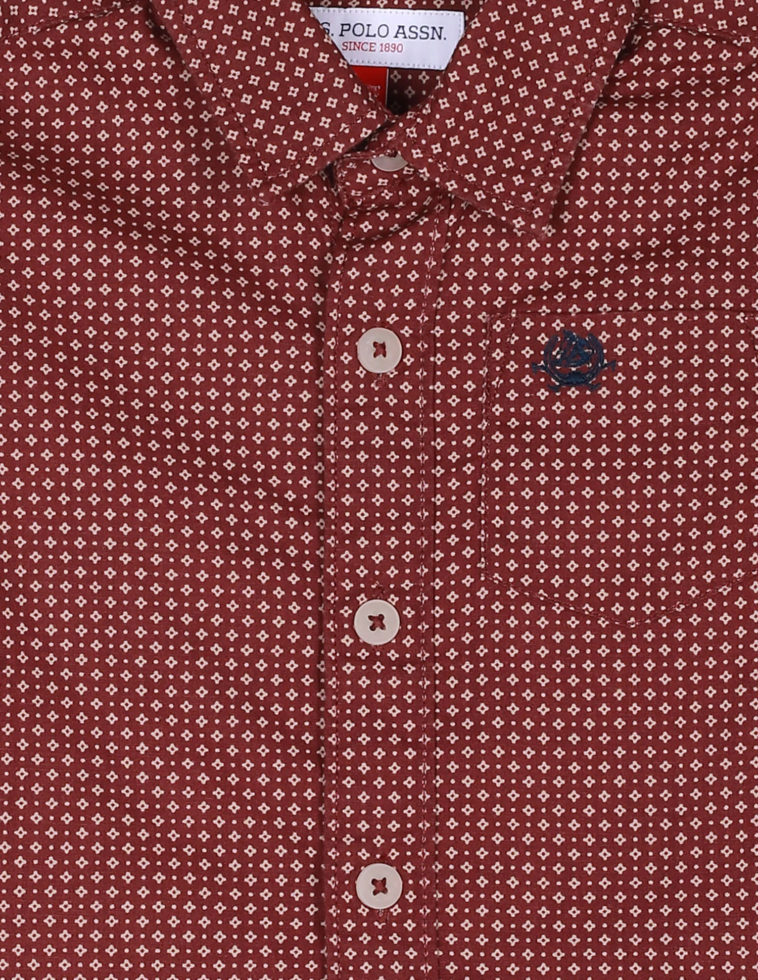 Spread Collar Printed Shirt - Image 3