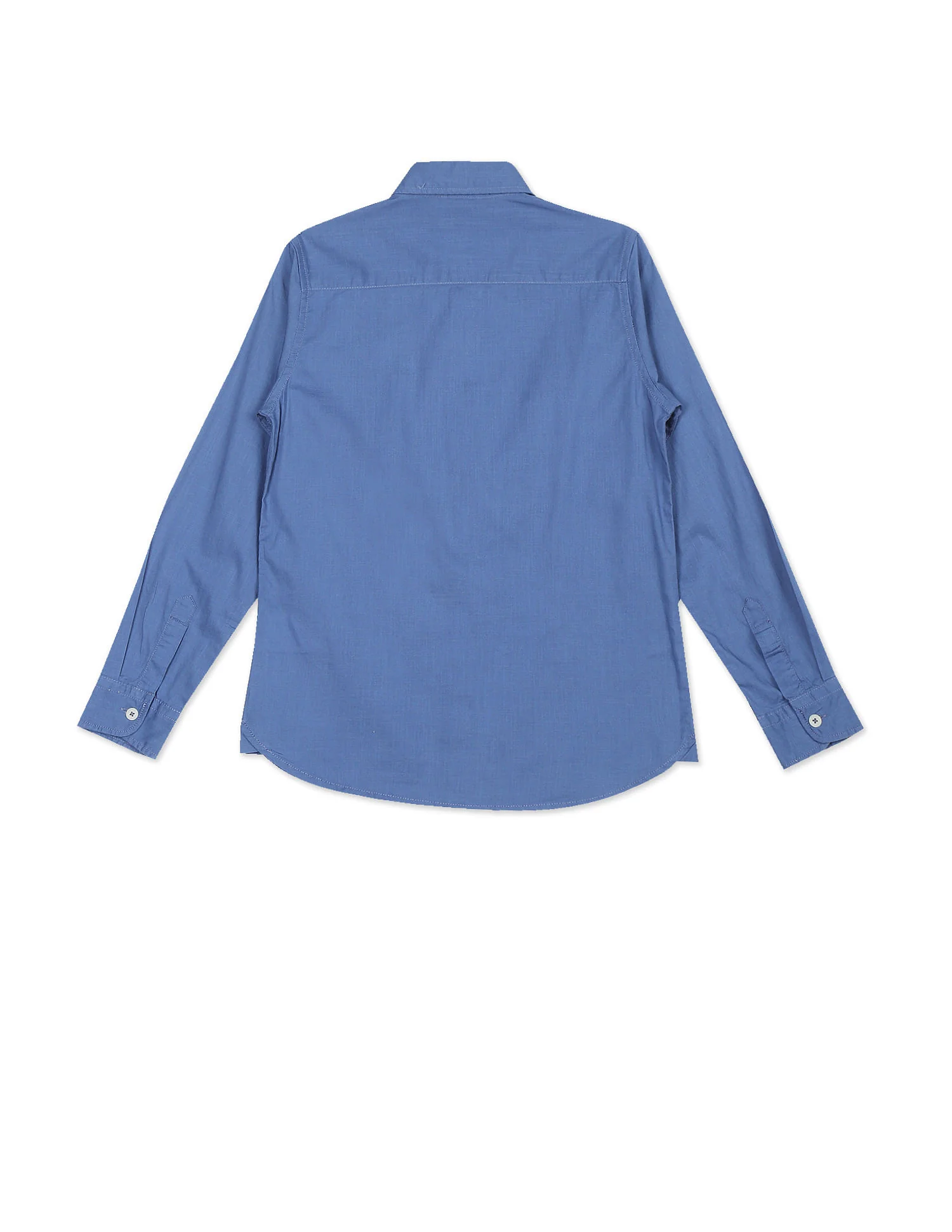 Spread Collar Solid Shirt - Image 2