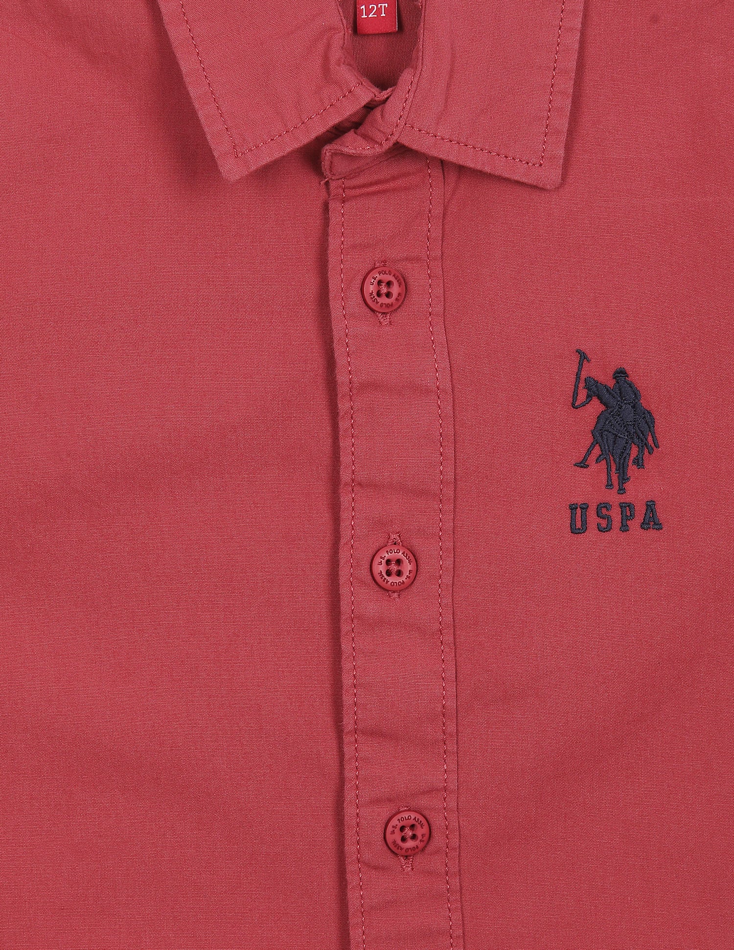 Spread Collar Solid Shirt - Image 3