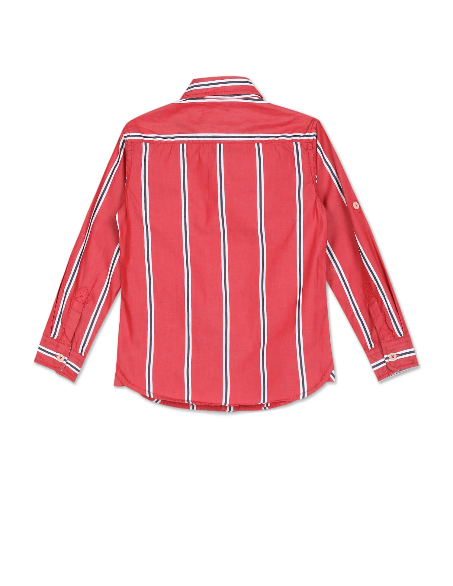 Spread Collar Striped Shirt - Image 2