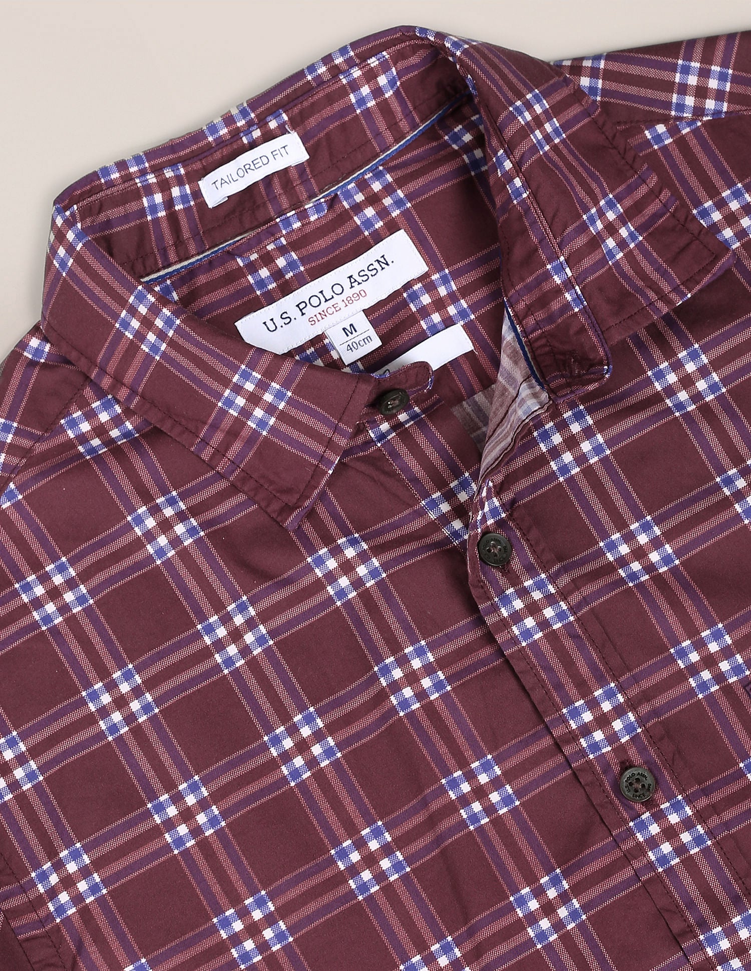 Spread Collar Twill Shirt - Image 2