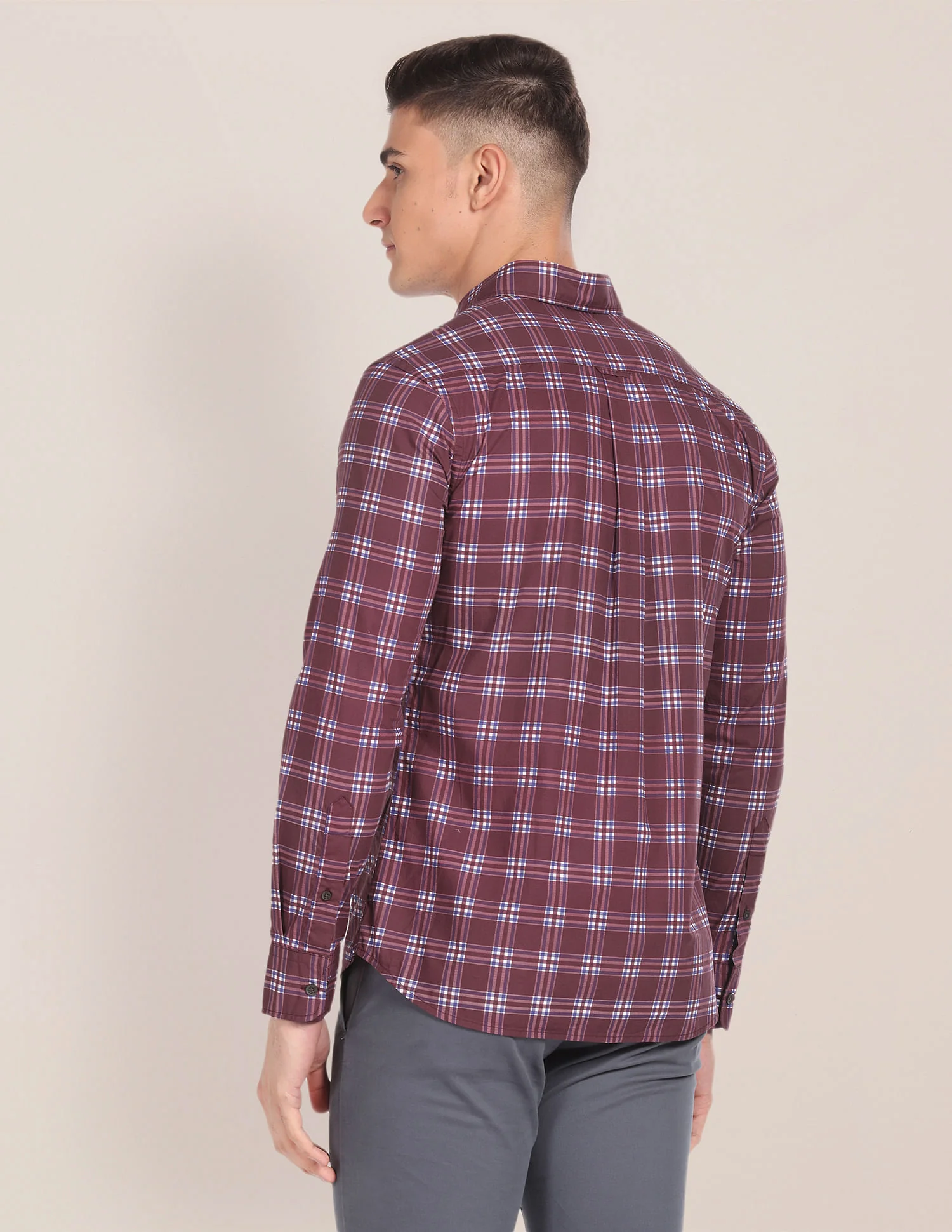 Spread Collar Twill Shirt - Image 4