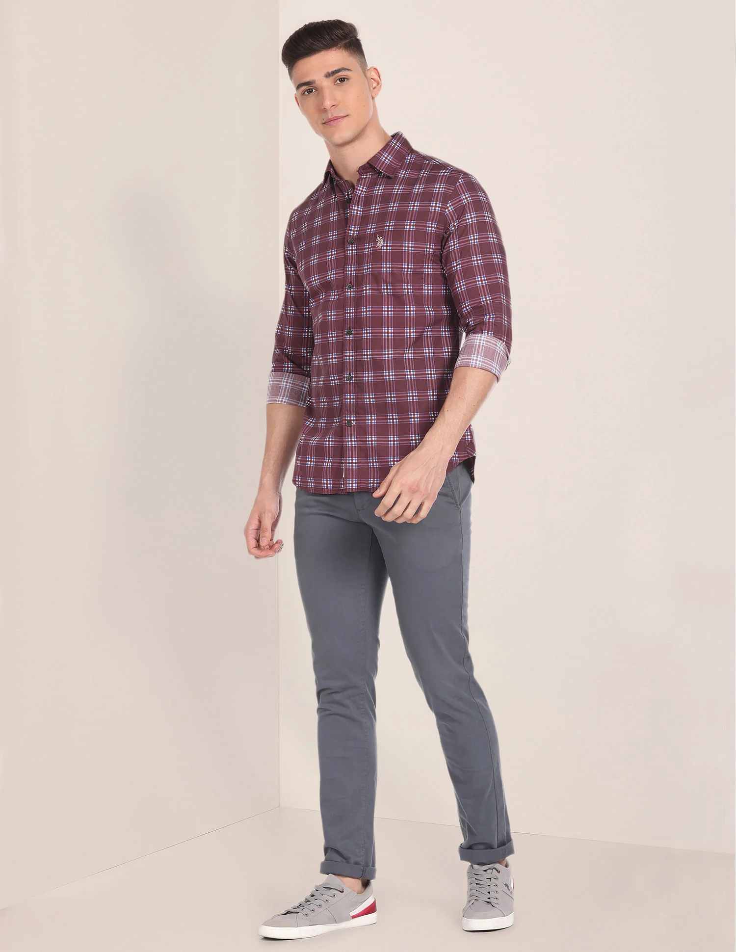 Spread Collar Twill Shirt - Image 5