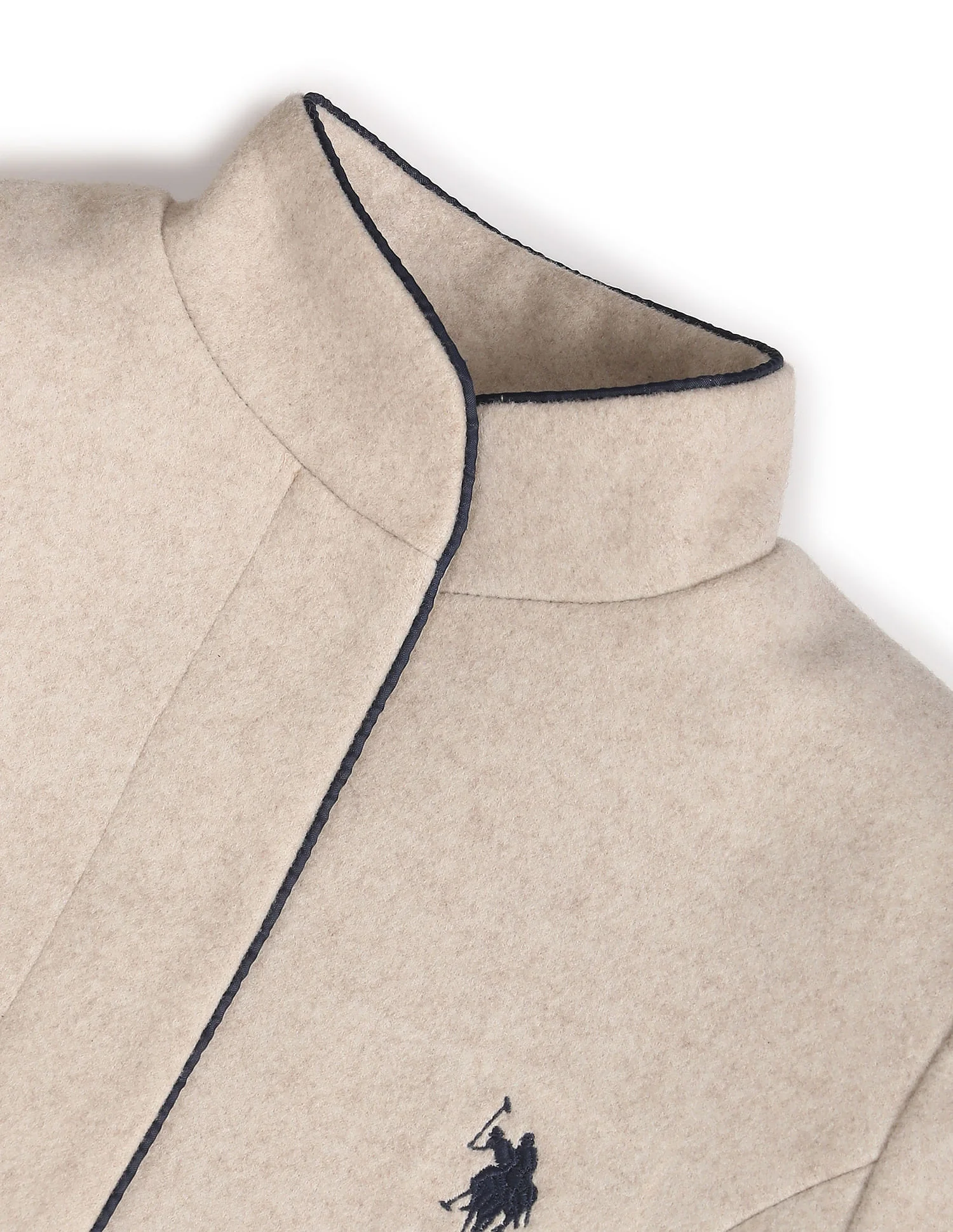 Stand Collar Heathered Jacket - Image 2