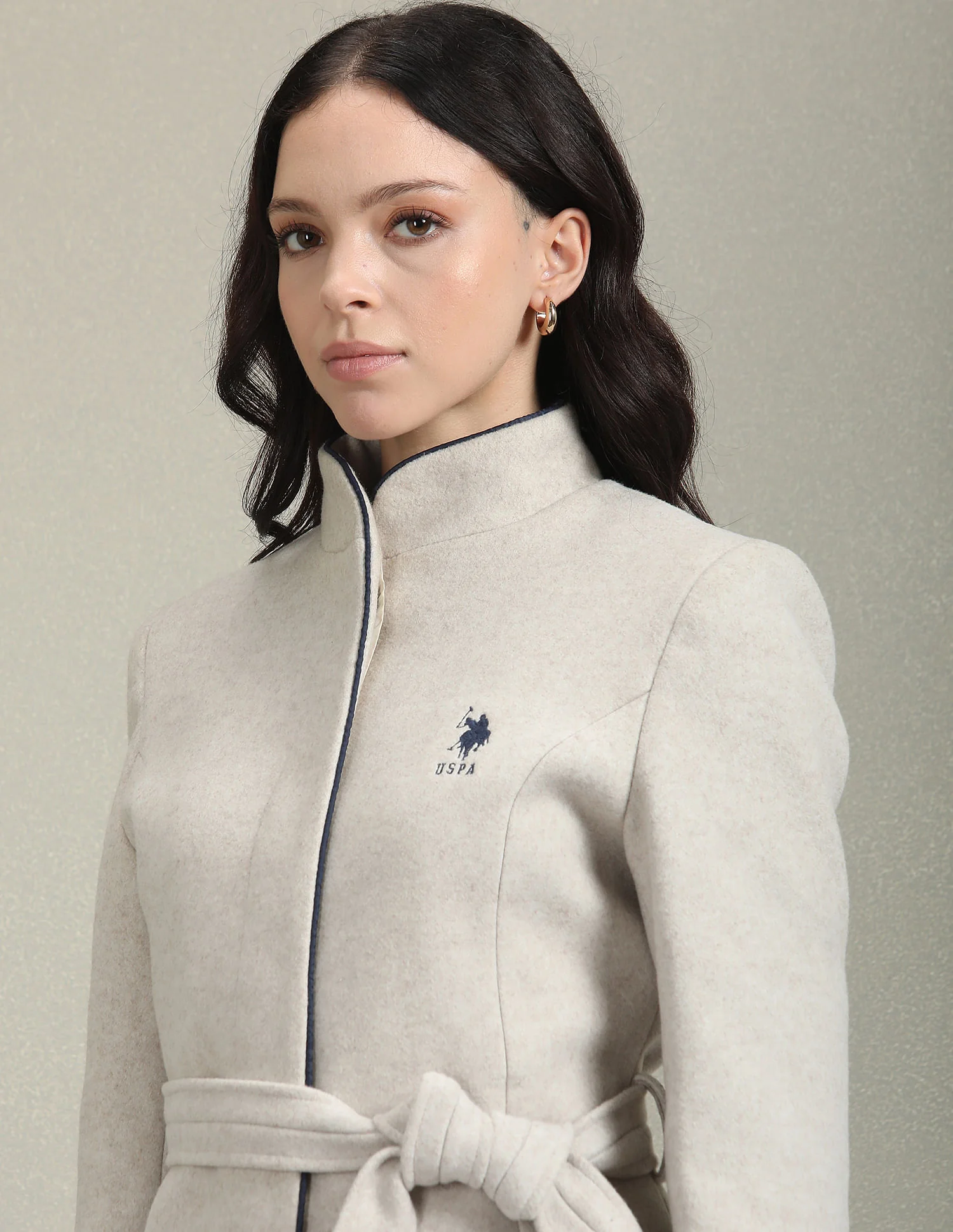 Stand Collar Heathered Jacket - Image 7