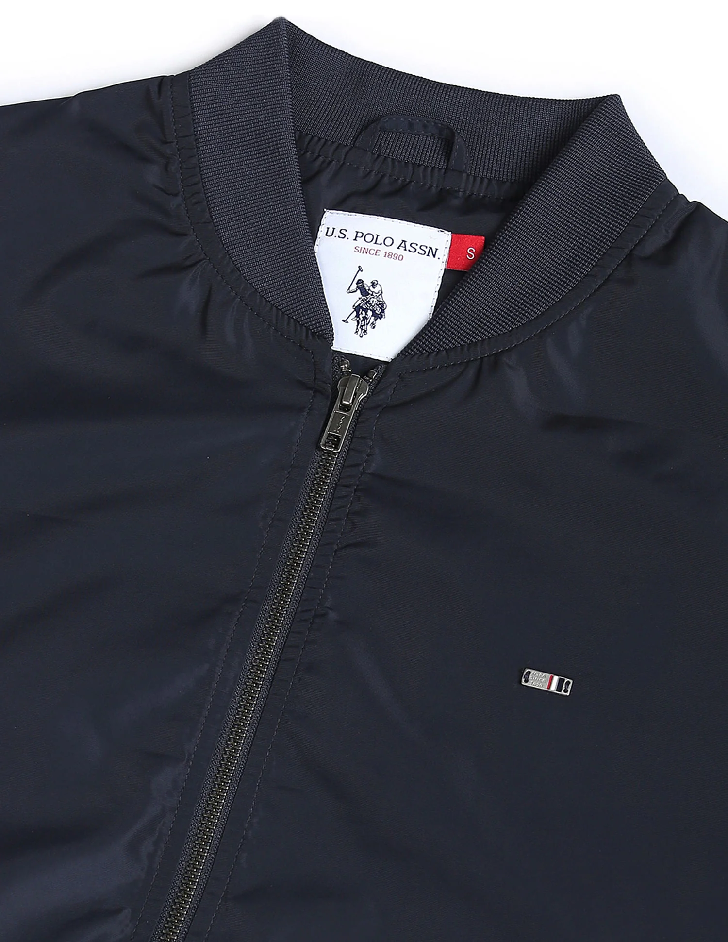 Stand Collar Solid Bomber Jacket - Image 2