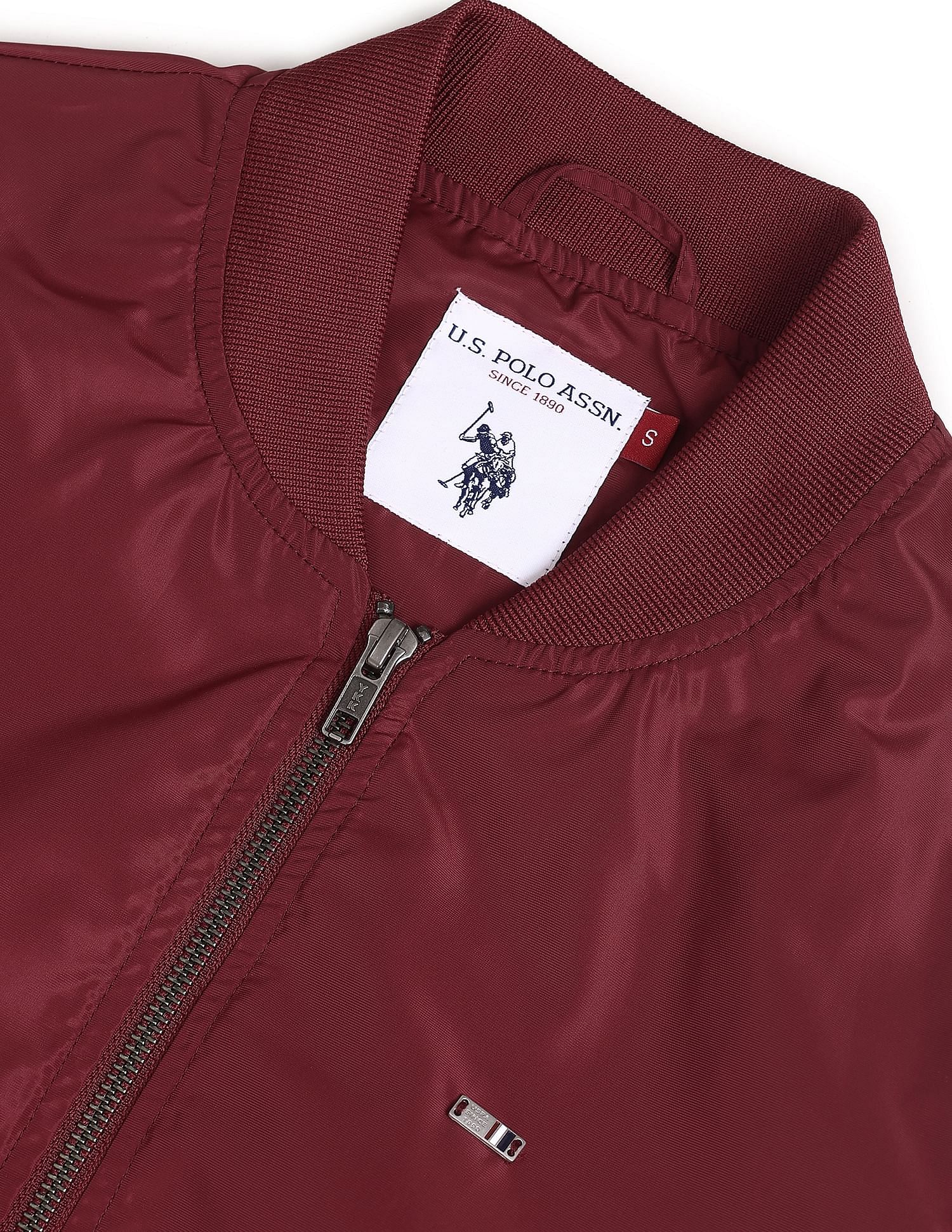 Stand Collar Solid Quilted Jacket - Image 2