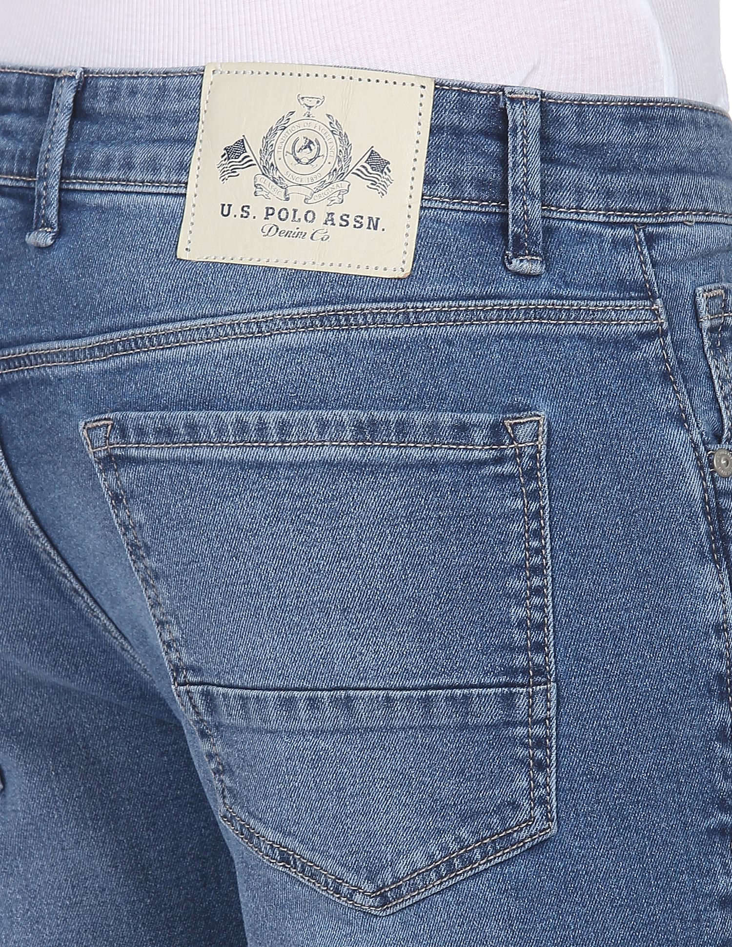Stone Wash Brandon Slim Tapered Fit Jeans - Image 6