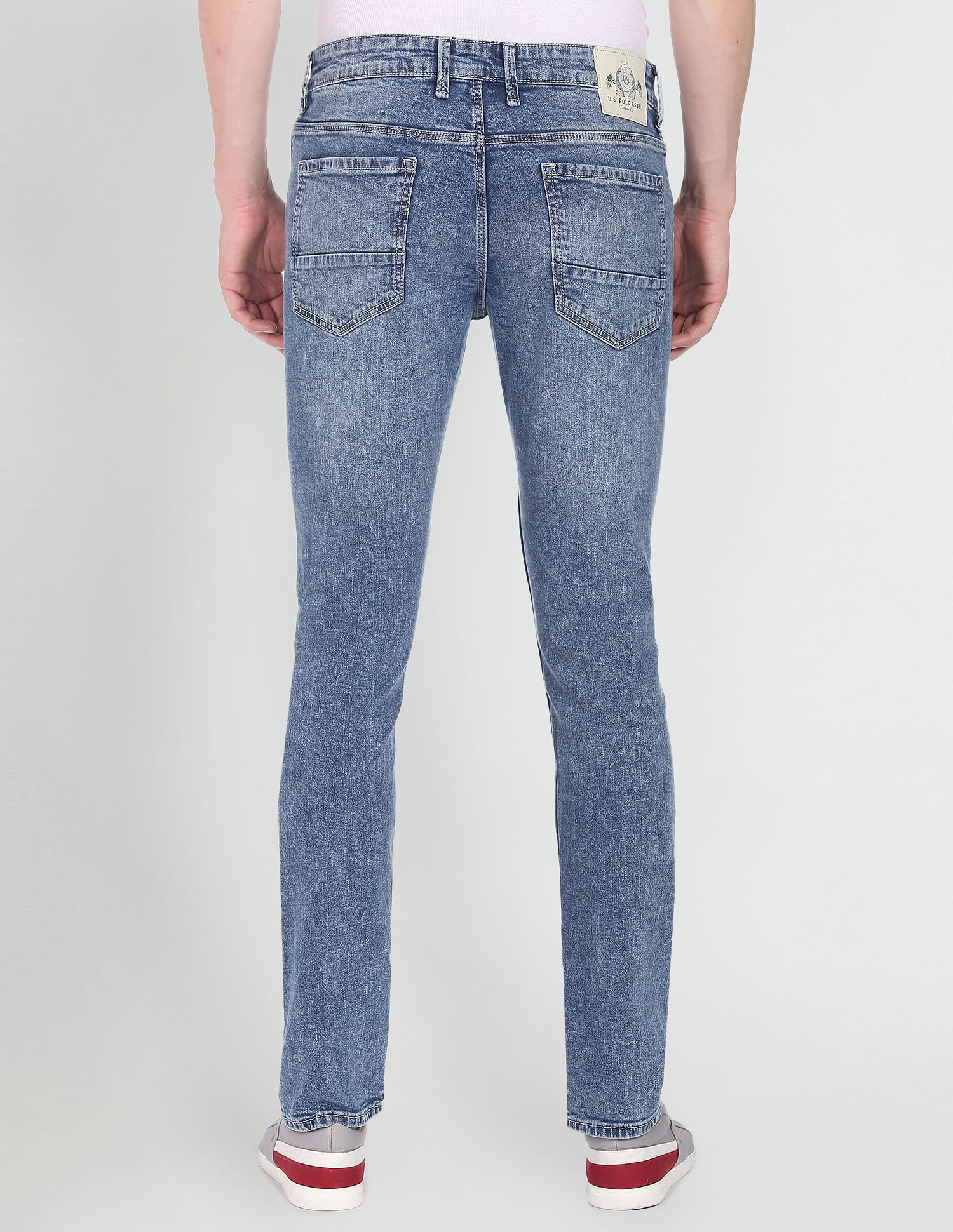 Stone Wash Brandon Slim Tapered Fit Jeans - Image 5