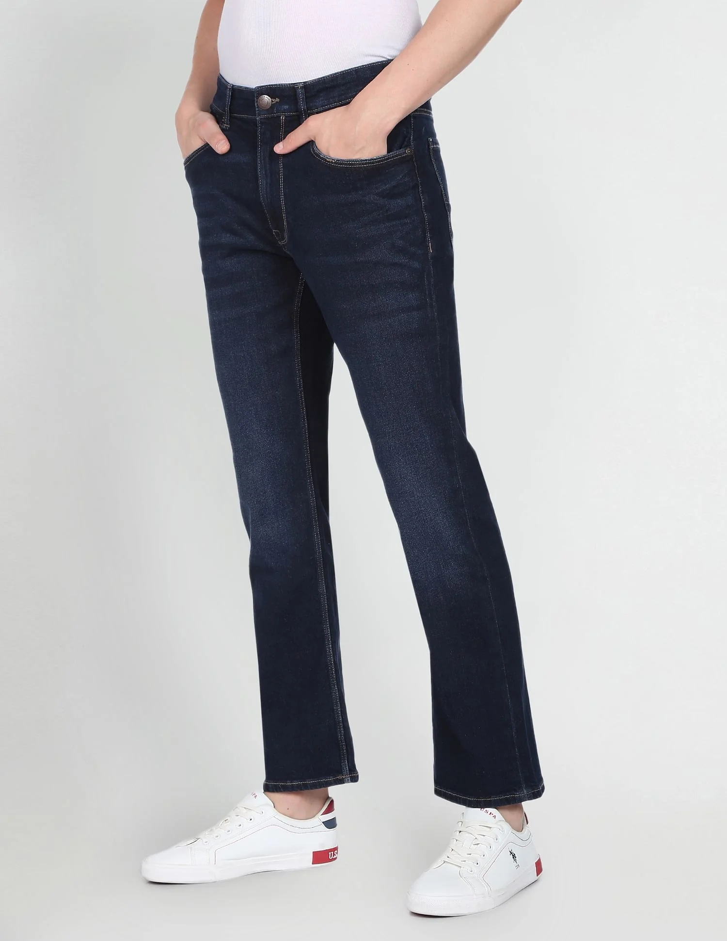 Stone Wash Connor Bootcut Fit Jeans - Image 4