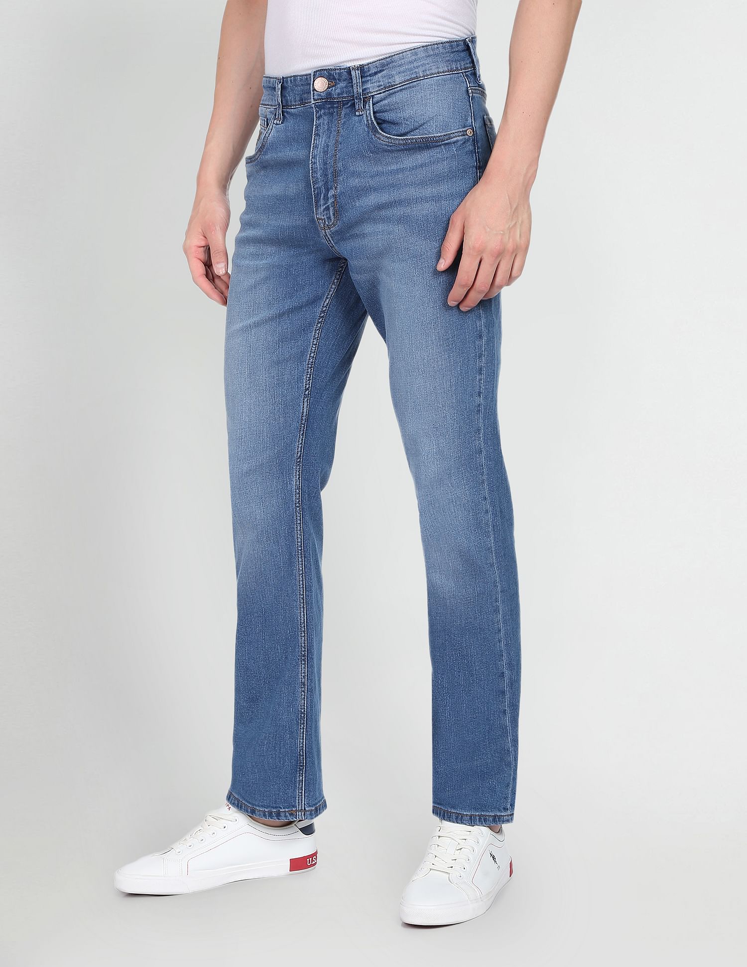 Stone Wash Connor Bootcut Fit Jeans - Image 4