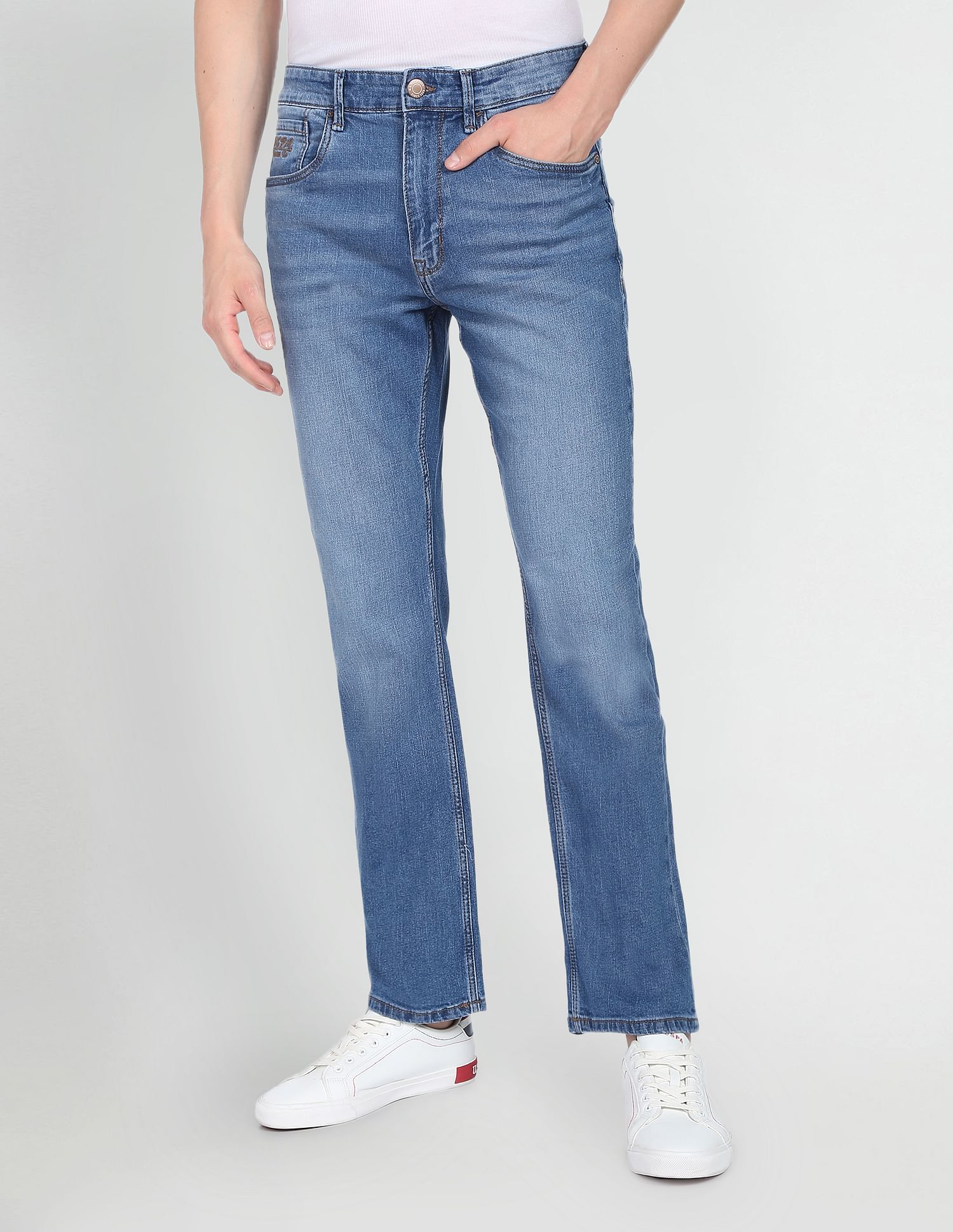 Stone Wash Connor Bootcut Fit Jeans - Image 6
