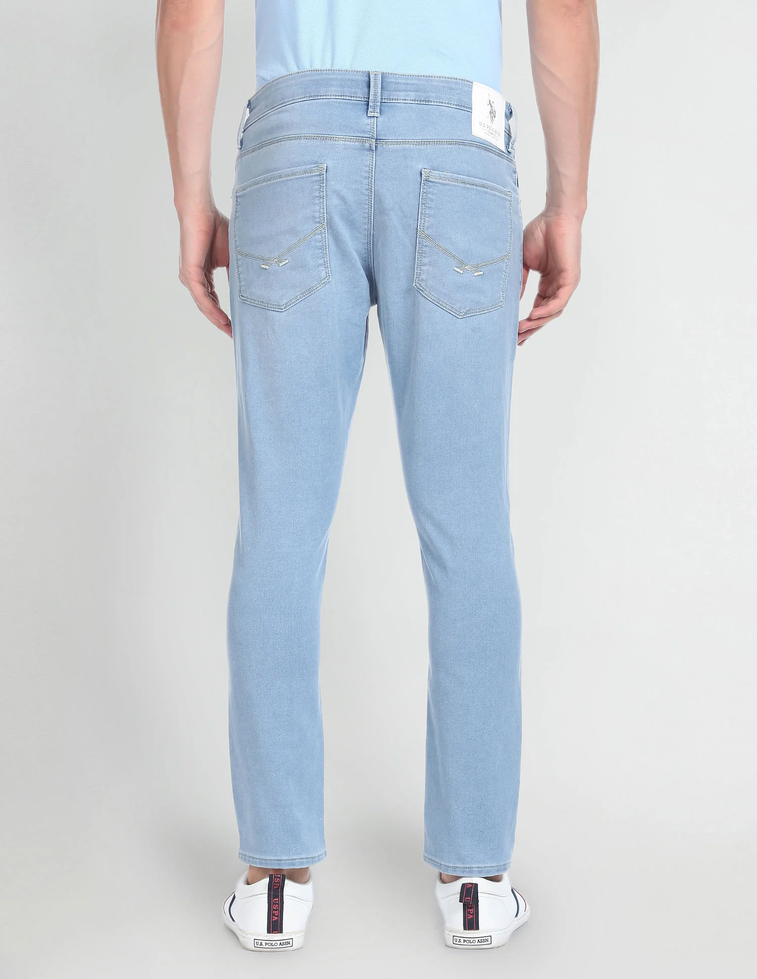 Stone Wash Henry Cropped Jeans - Image 5