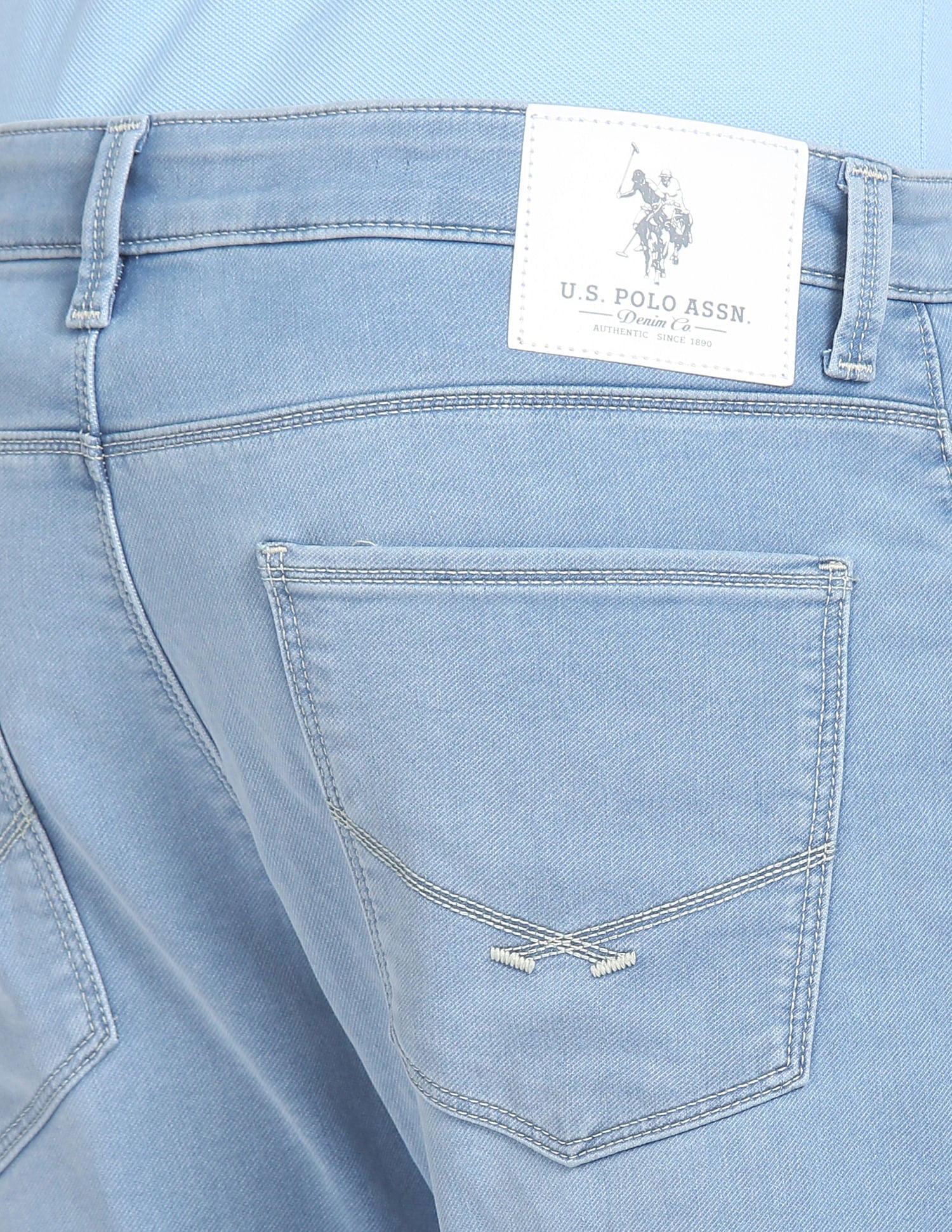 Stone Wash Henry Cropped Jeans - Image 7