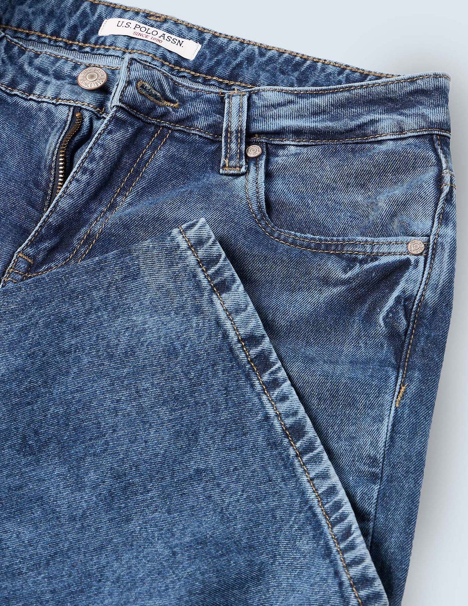 Straight Fit Blue Jeans - Image 2