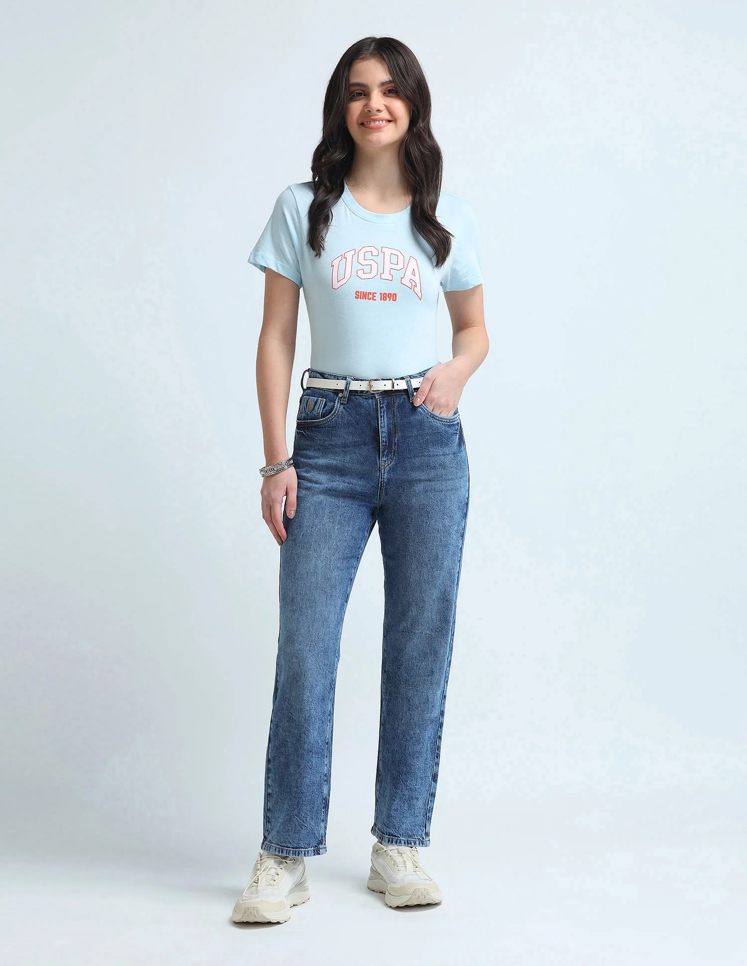 Straight Fit Blue Jeans - Image 3