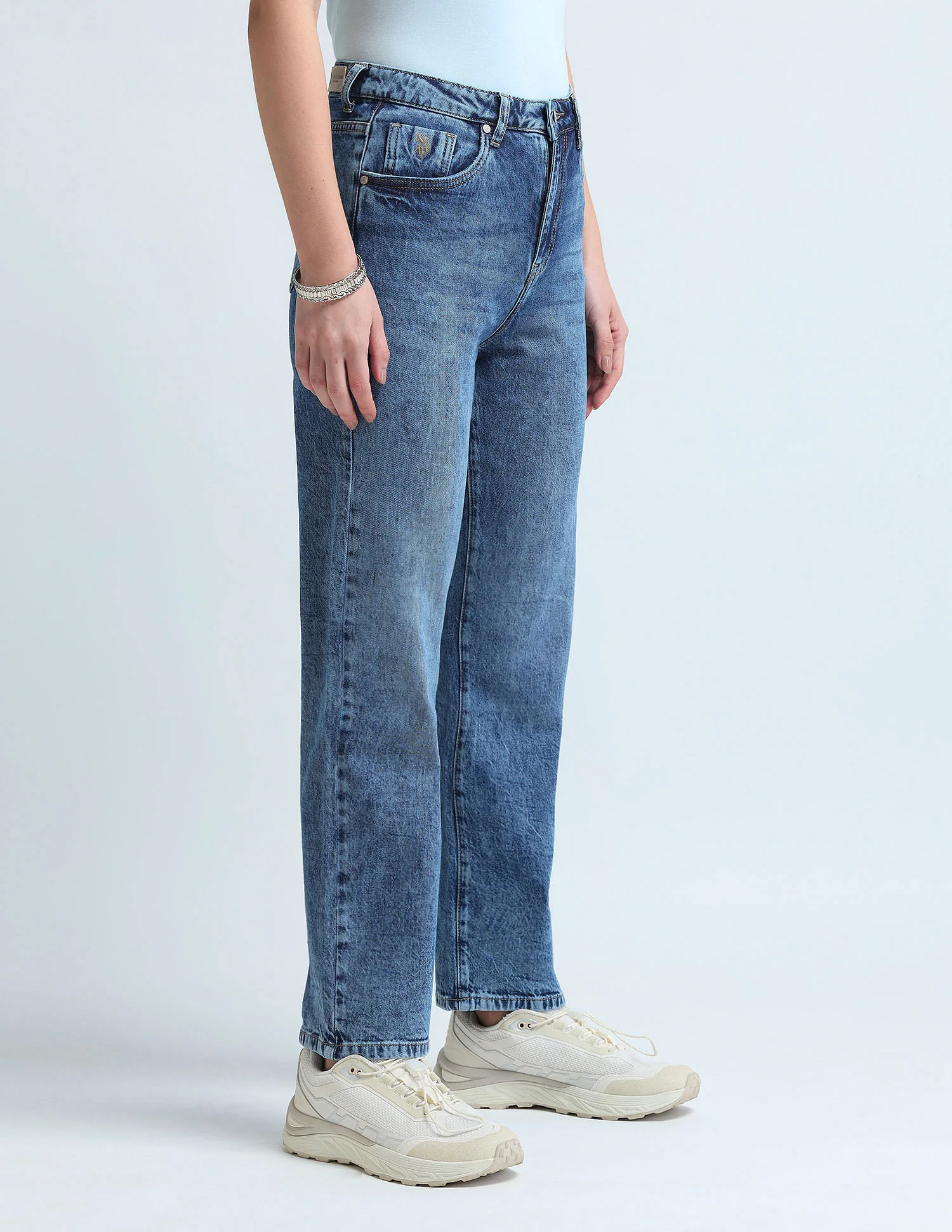 Straight Fit Blue Jeans - Image 4