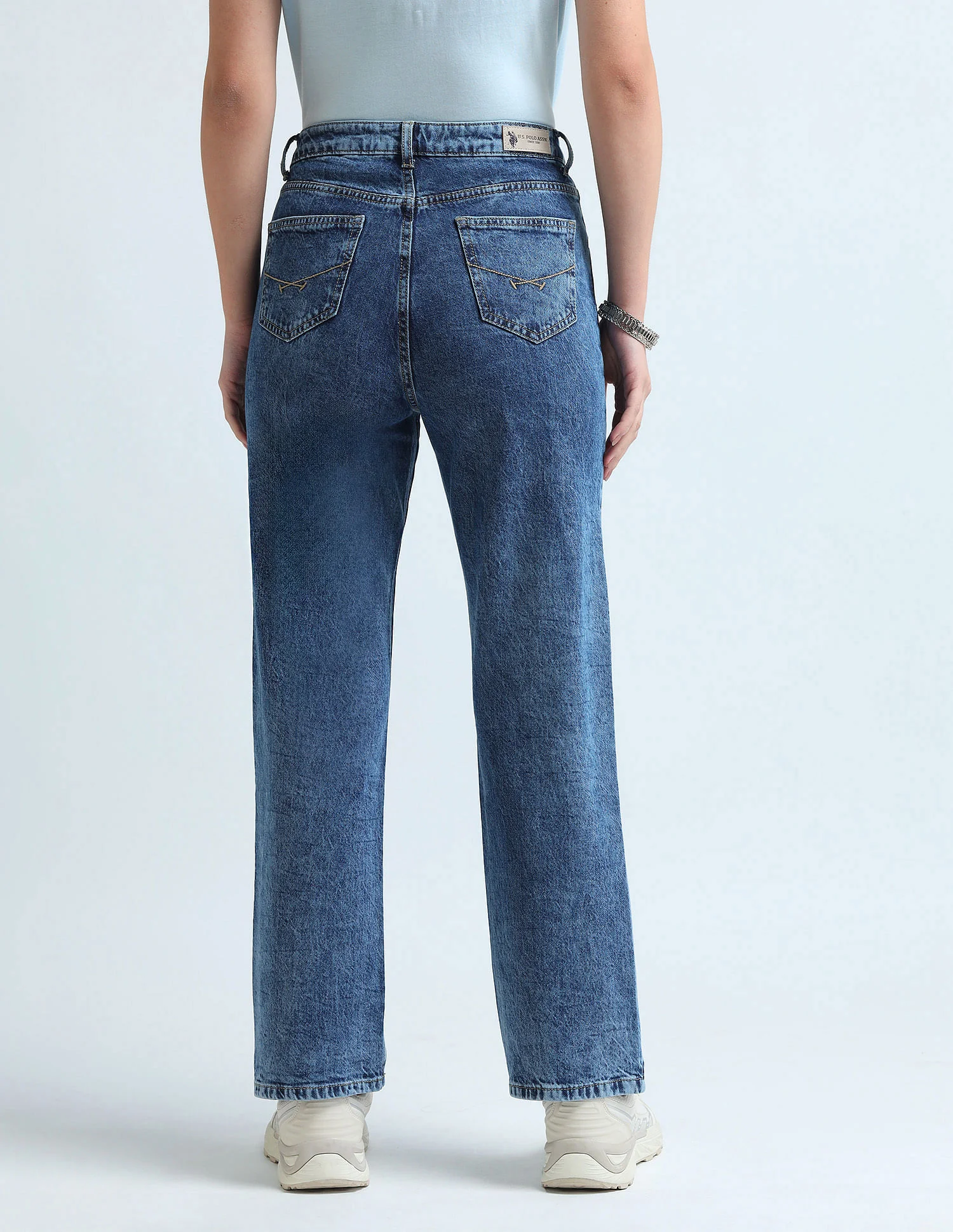 Straight Fit Blue Jeans - Image 5