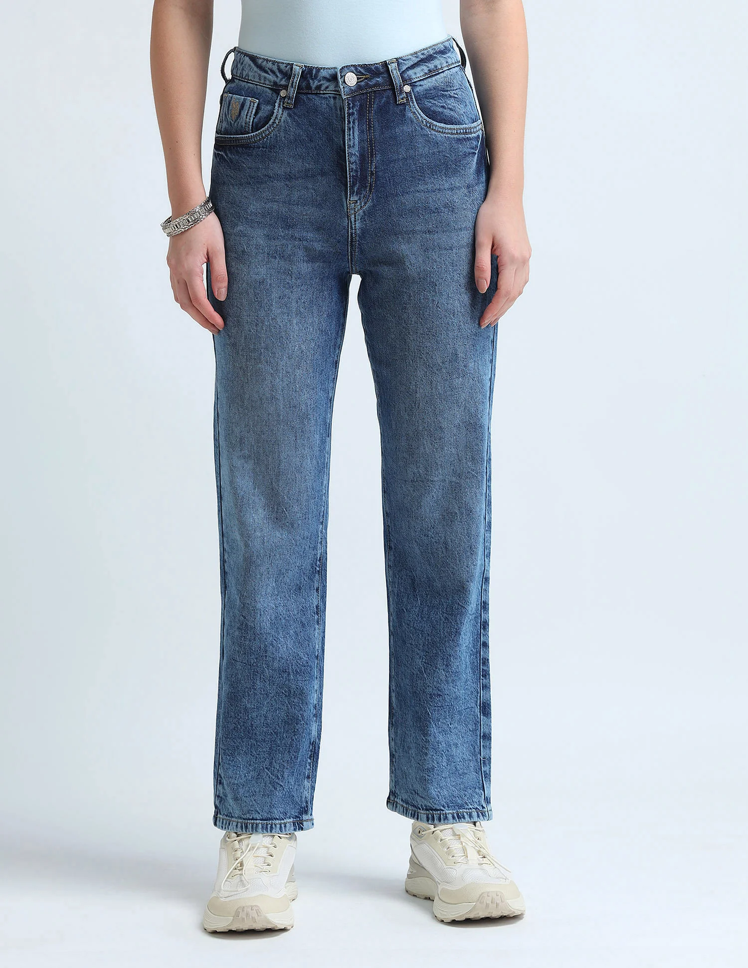 Straight Fit Blue Jeans - Image 6