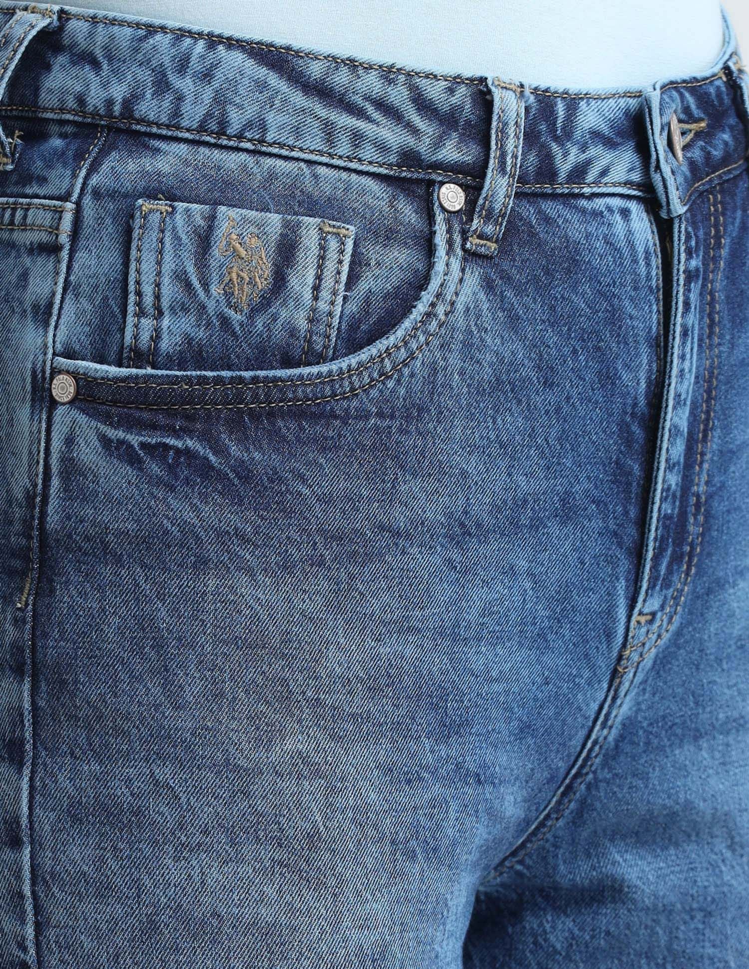 Straight Fit Blue Jeans - Image 7