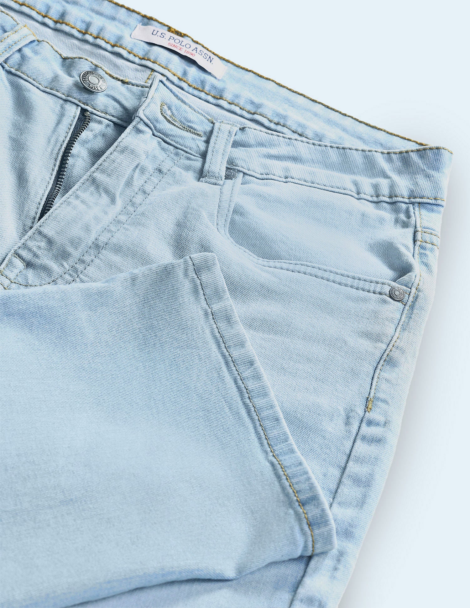 Straight Fit Blue Jeans - Image 2