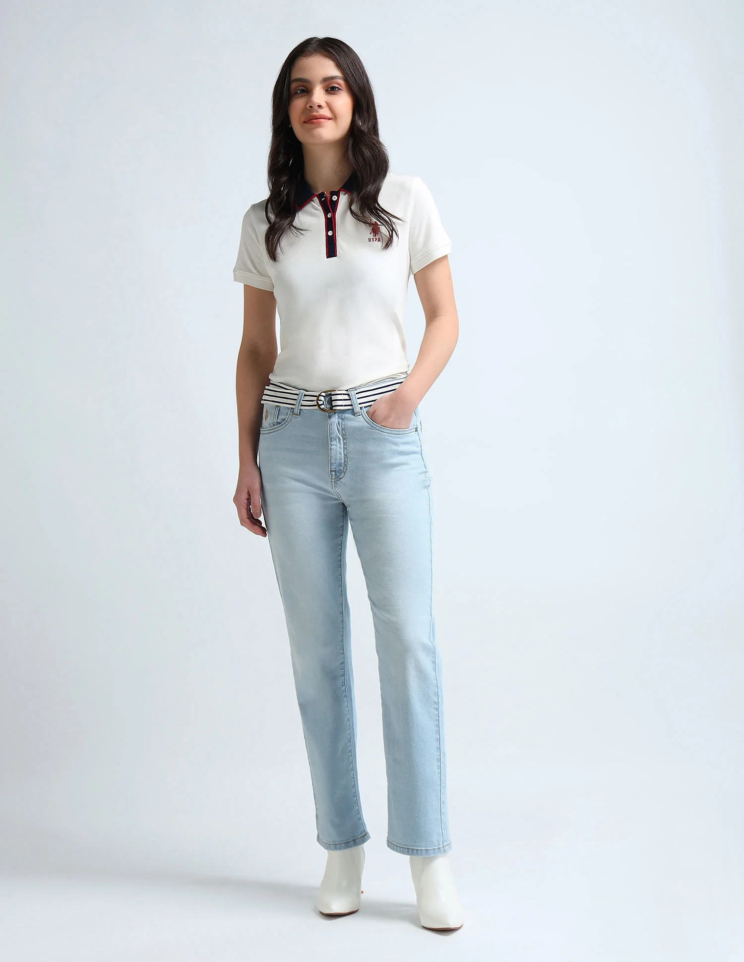 Straight Fit Blue Jeans - Image 3