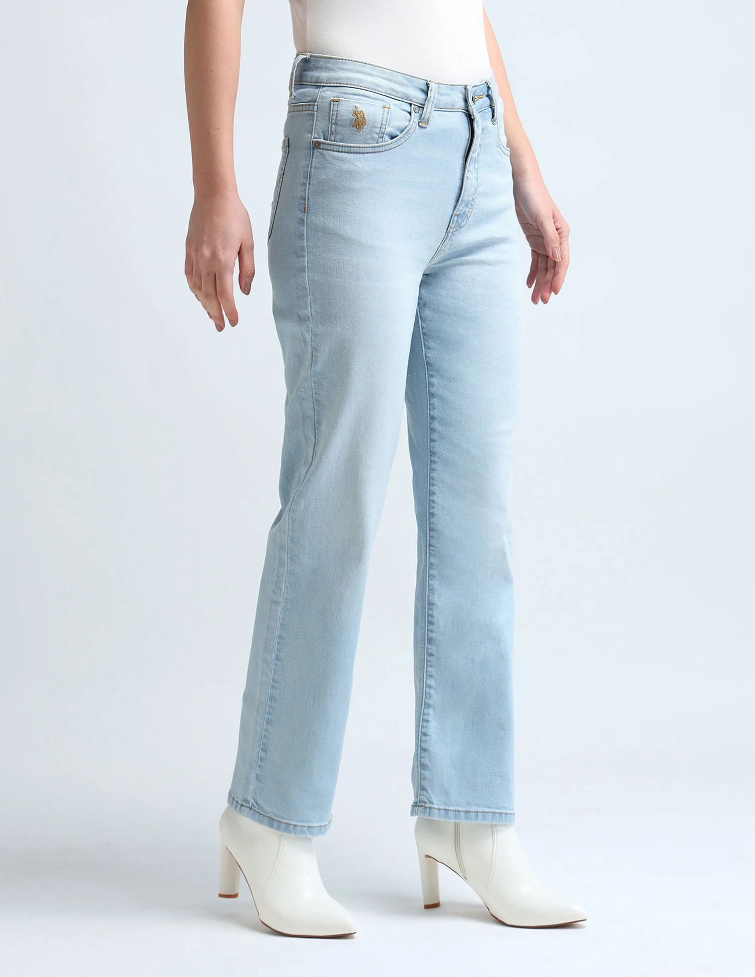 Straight Fit Blue Jeans - Image 4