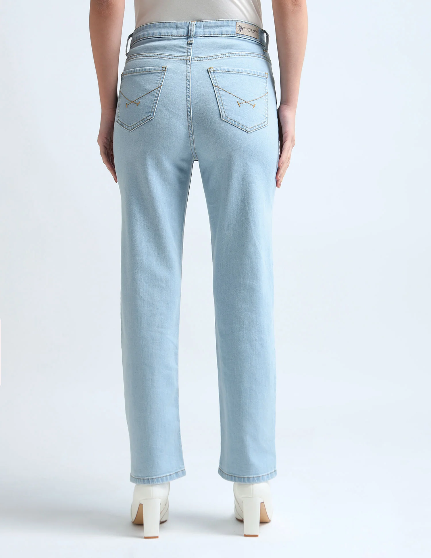 Straight Fit Blue Jeans - Image 5