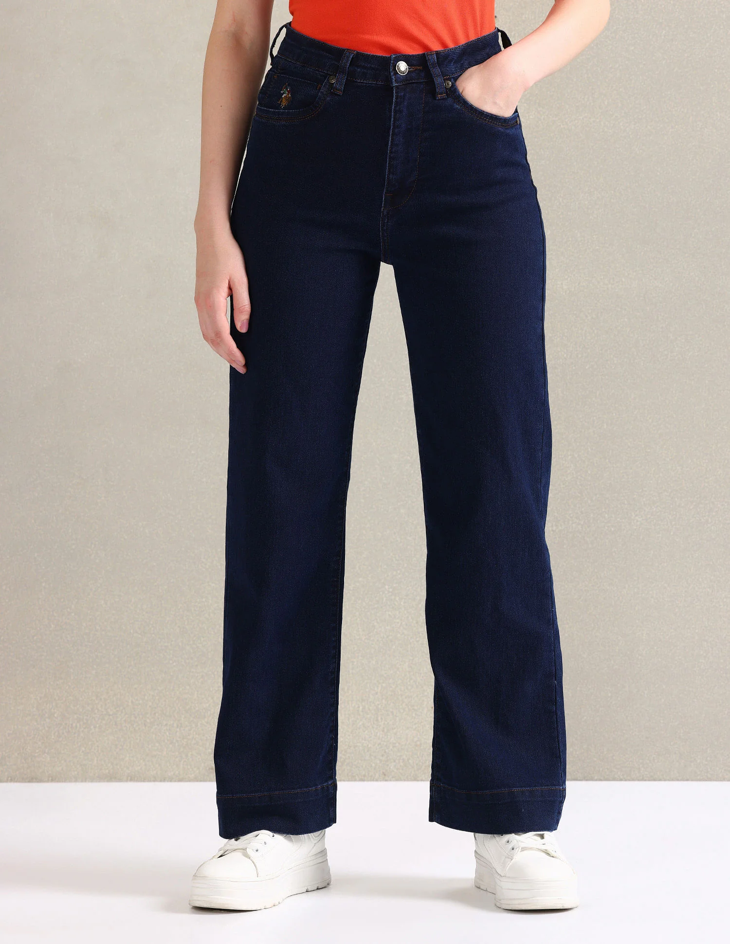 Straight Fit Blue Jeans - Image 6