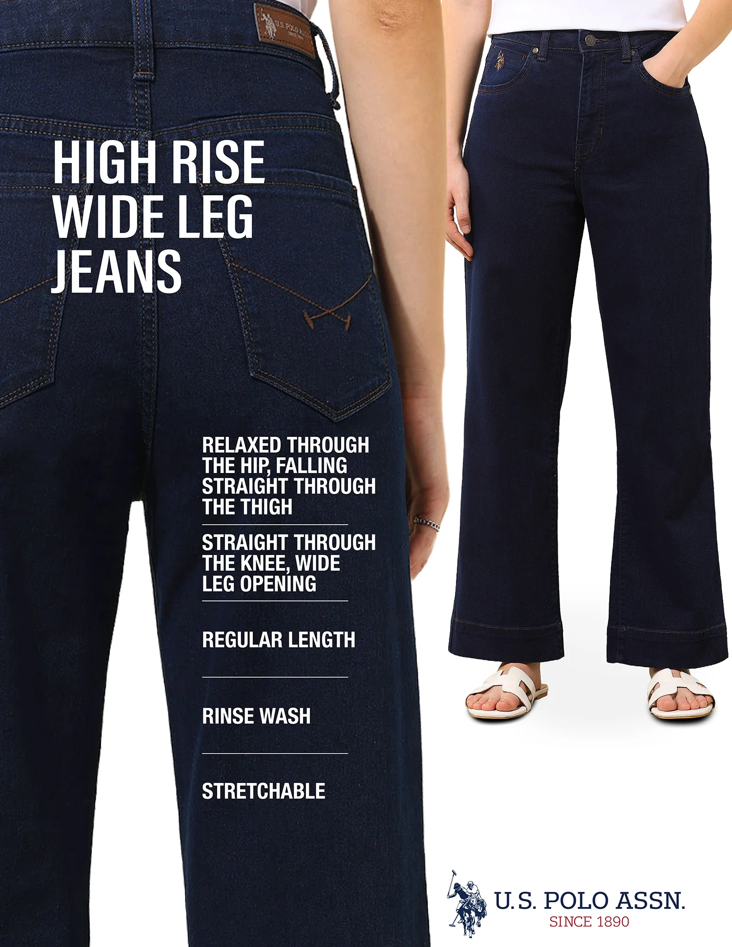 Straight Fit Blue Jeans - Image 8