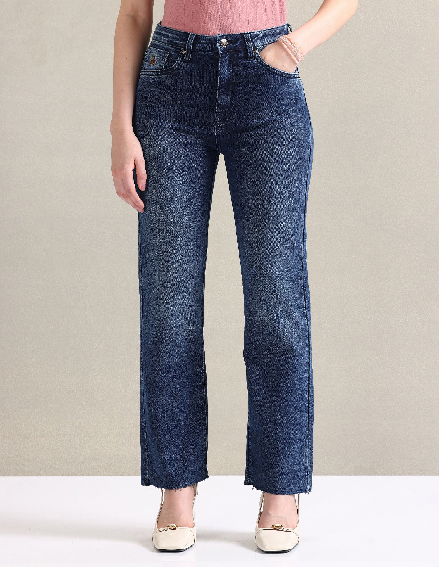 Straight Fit Blue Jeans - Image 6