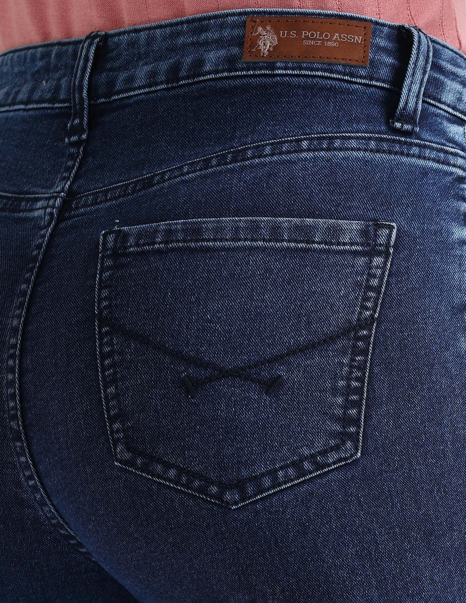 Straight Fit Blue Jeans - Image 7